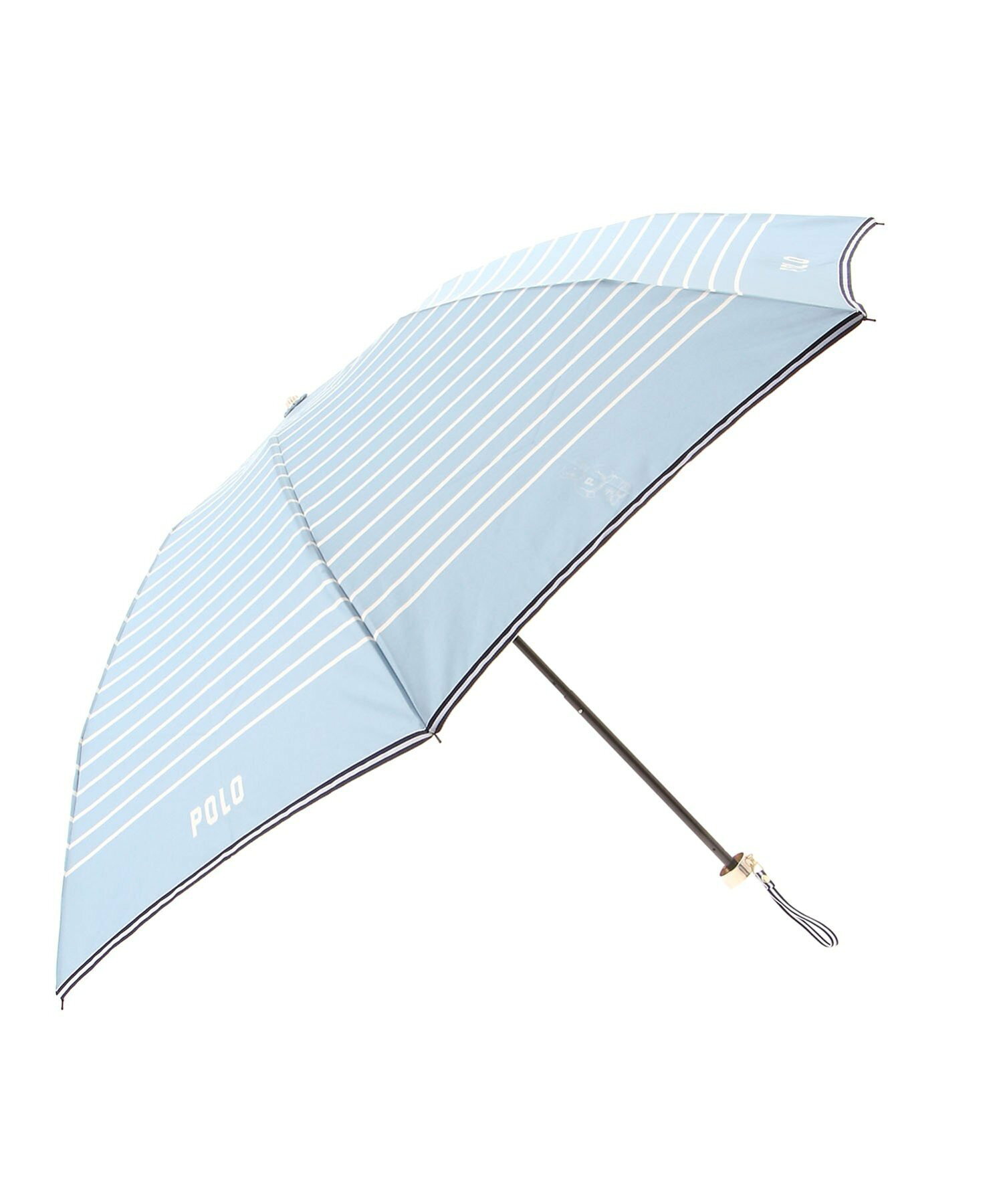 POLO RALPH LAUREN (ポロ ラルフローレン) 雨傘 折りたたみ傘 レディース ボーダー アウトラインベア